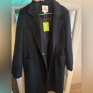 Sam Edelman Classic Black Trench Coat